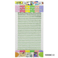 jags-mumbai Pearl & Diamond Stickers School project stickers diamond pattern- Light green