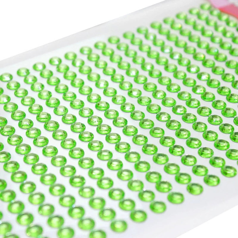 jags-mumbai Pearl & Diamond Stickers School project stickers diamond pattern- light Green