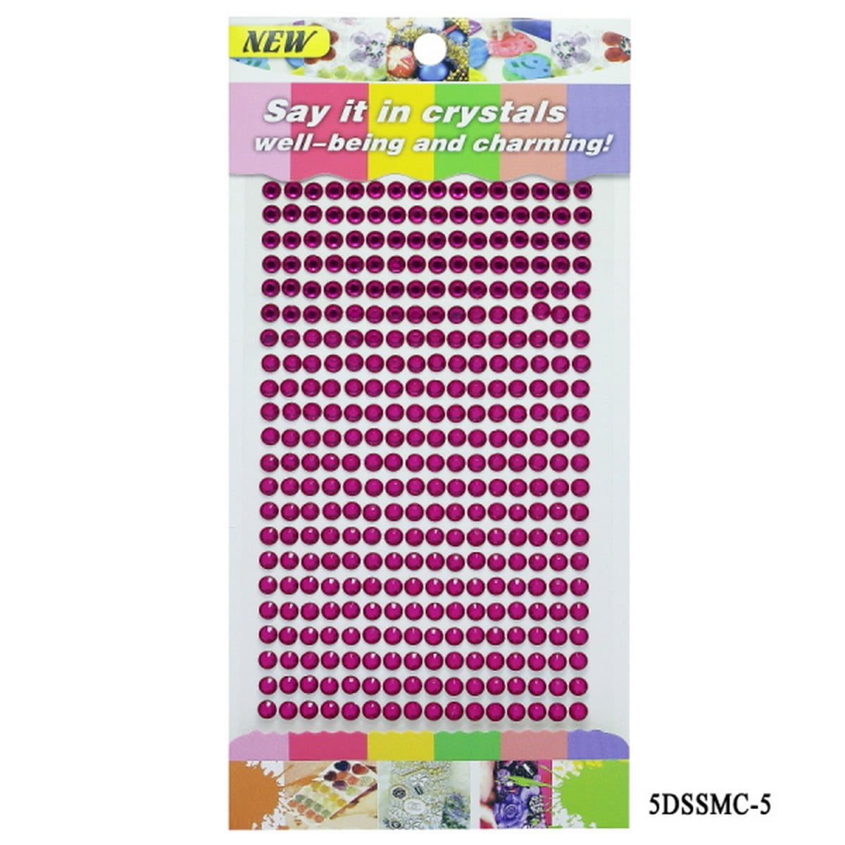 jags-mumbai Pearl & Diamond Stickers School project stickers diamond pattern- Red