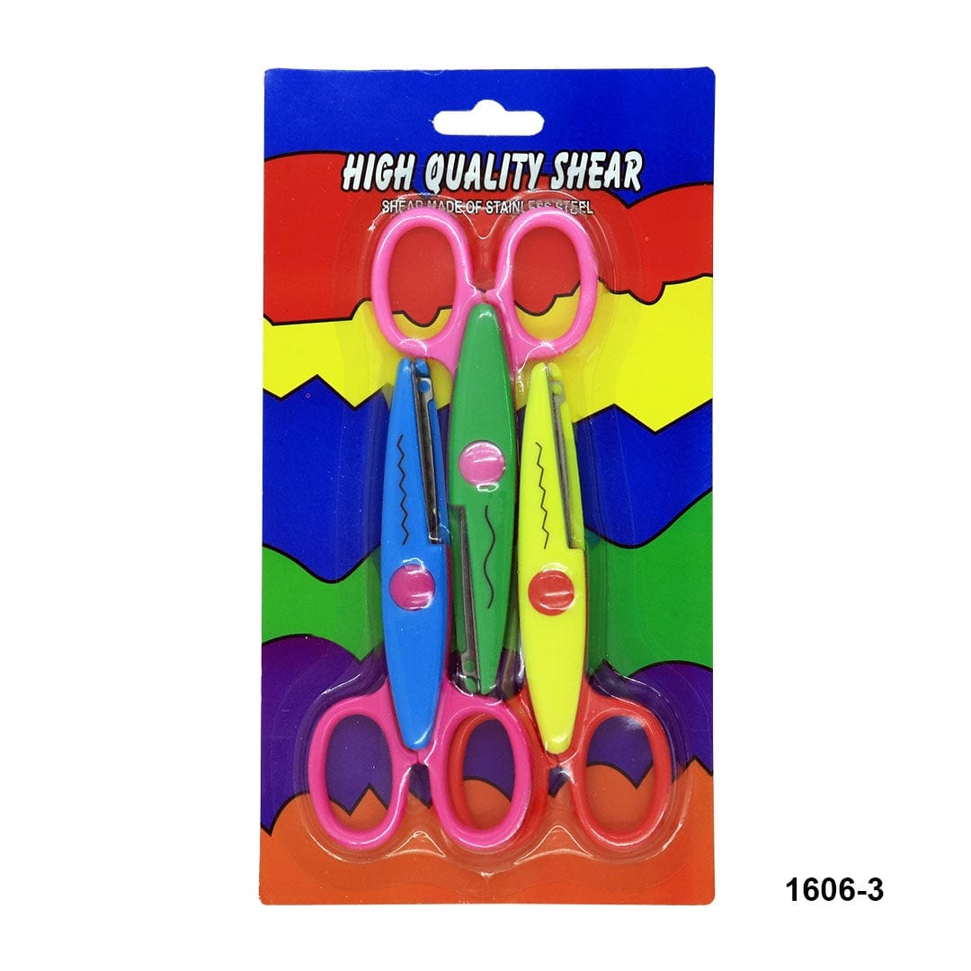 Ravrai Craft - Mumbai Branch Scissors & Pins Scissors Zigzag 3Pcs