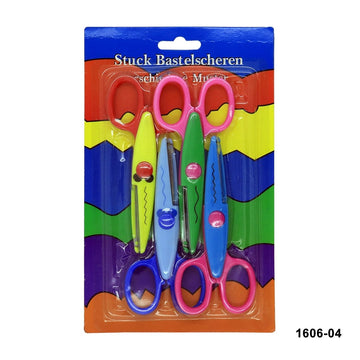 Ravrai Craft - Mumbai Branch Scissors & Pins Scissors Zigzag 4Pcs