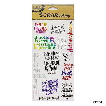 MG Traders 1 Stickers Sbt14 Scrap Book Sticker
