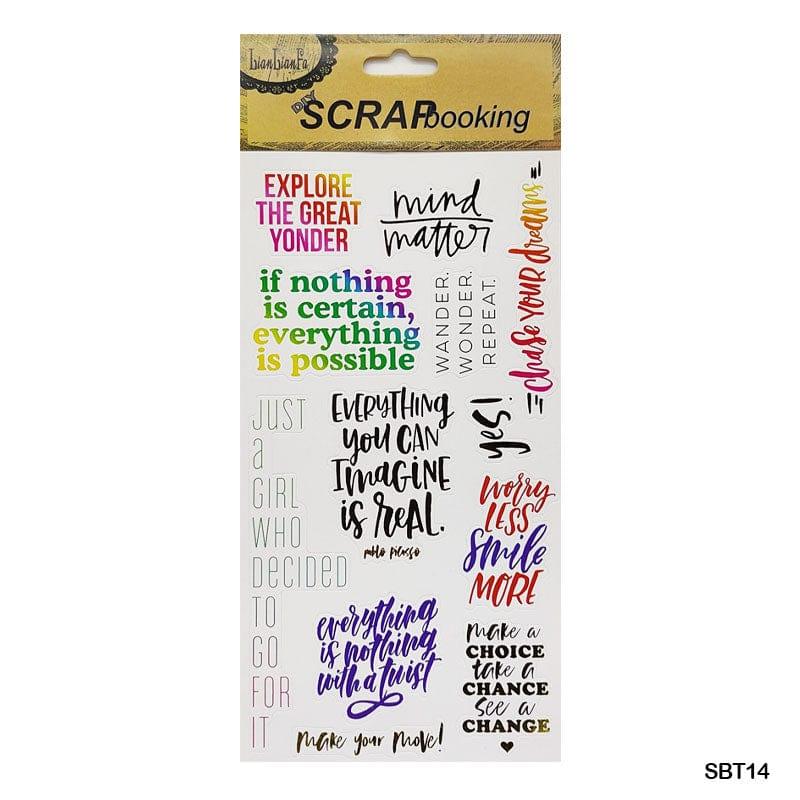 MG Traders 1 Stickers Sbt14 Scrap Book Sticker