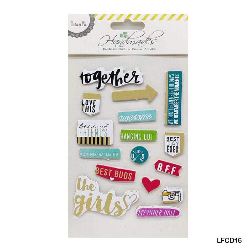 MG Traders Stickers Lfcd16 Scrapbooking 3D Sticker