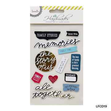 MG Traders Stickers Lfcd19 Scrapbooking 3D Sticker