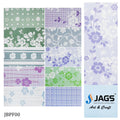 jags-mumbai Scrapbook Scrapbooking paper packs ,printed greeting papers of Jags Border Paper Flower 12inch 10Design JBPF00