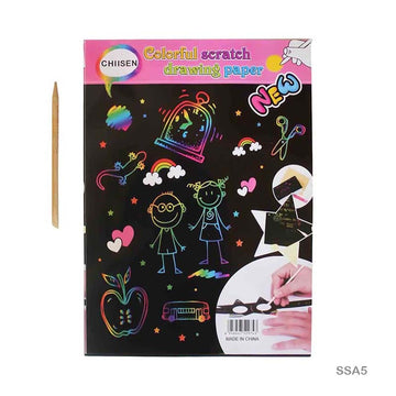 MG Traders Pack Kids Books Scratch Sheet A5 10Sheets (Ssa5)  (Contain 1 Unit)