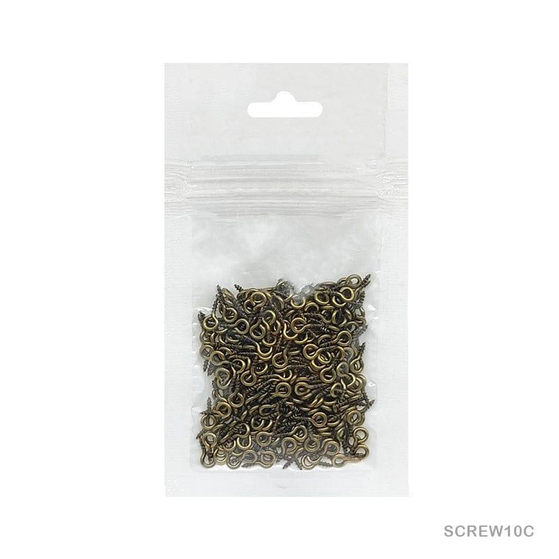 Copper Screw Steel Findings for Jewelry & Crafts (10 Gram Pack)