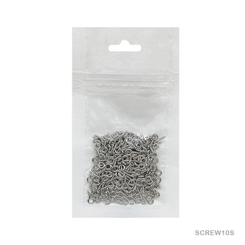 MG Traders 1 Jewellery Screw Steel 10Gm Silver 1X4X8Mm (Screw10S)