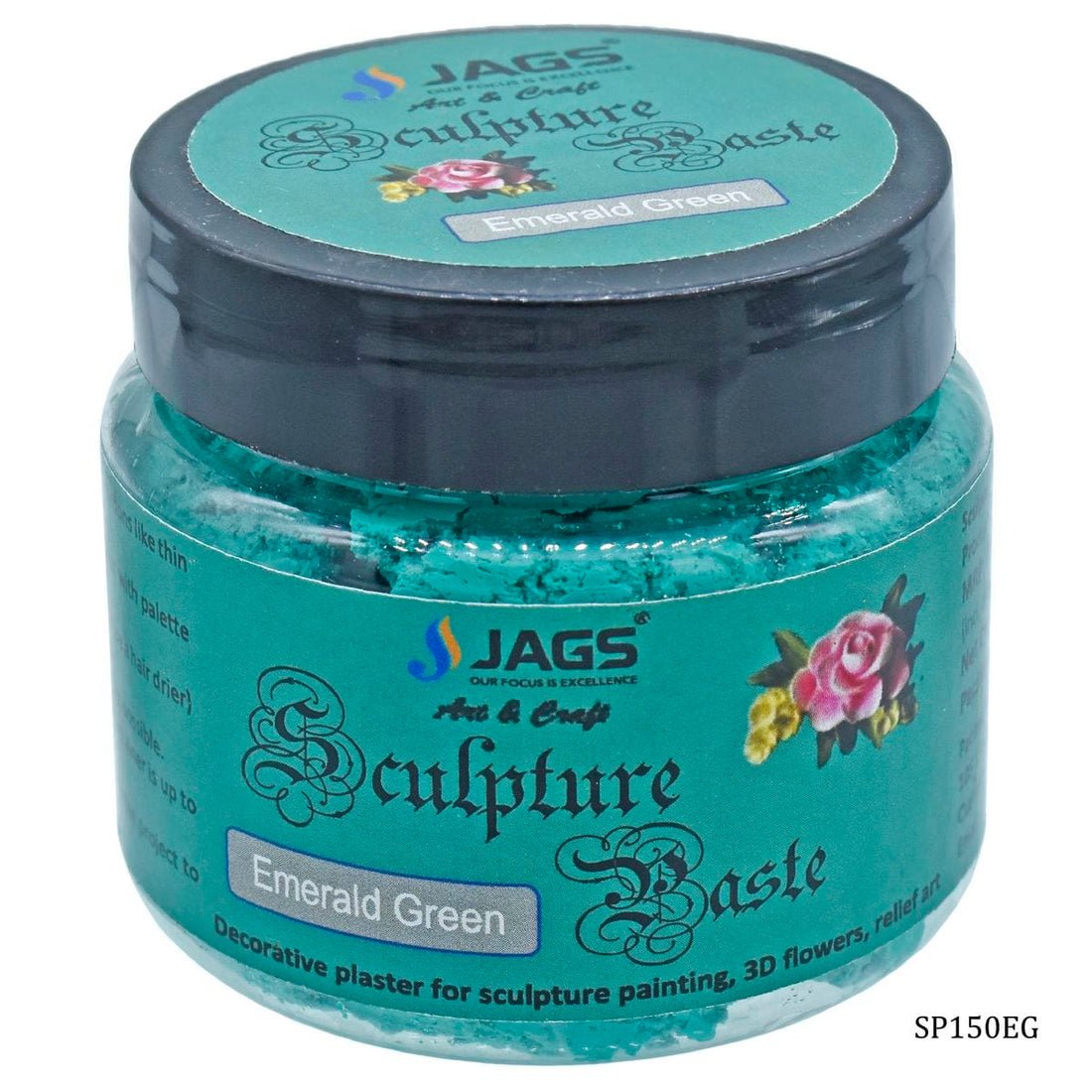 jags-mumbai Mediums & Varnish Sculpture Paste 150GM Emerald Green