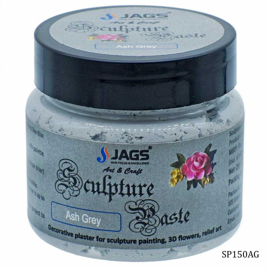 jags-mumbai Mediums & Varnish Sculpture Paste (Ash grey shade)- 150 grams