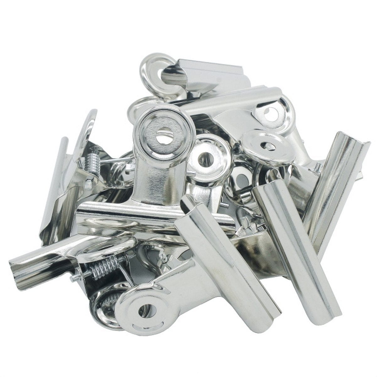 jags-mumbai Clip SecureHold: 12-Piece Box of Stainless Steel 50mm Round Clips - Strong and Reliable Document Binding