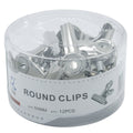 jags-mumbai Clip SecureHold: 12-Piece Box of Stainless Steel 50mm Round Clips - Strong and Reliable Document Binding