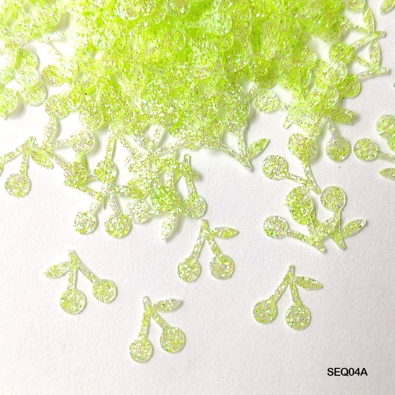 MG Traders Shakers Sequince & Beads Sequins 1Kg Cherry Glitter 9Mm (Seq04A)