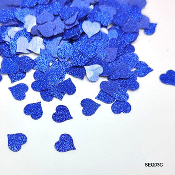 MG Traders Sequin Sequins 1Kg Heart Glitter 7Mm (Seq03C)