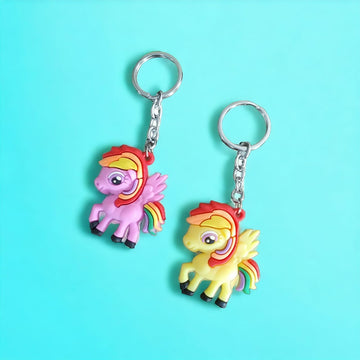 Unicorn Keychain Set of 2 - Adorable Accessories for Your Keys and Bags