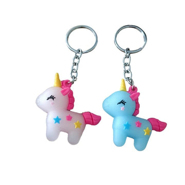 Unicorn Keychain Set of 2 - Adorable Accessories for Your Keys and Bags
