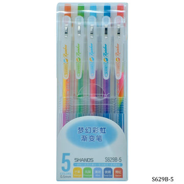 jags-mumbai Marker Shands Metal Marker 5 Colour Set | 0.5mm Nib | For Rubber, Wood, Metal, Glass & Porcelain S629B-5