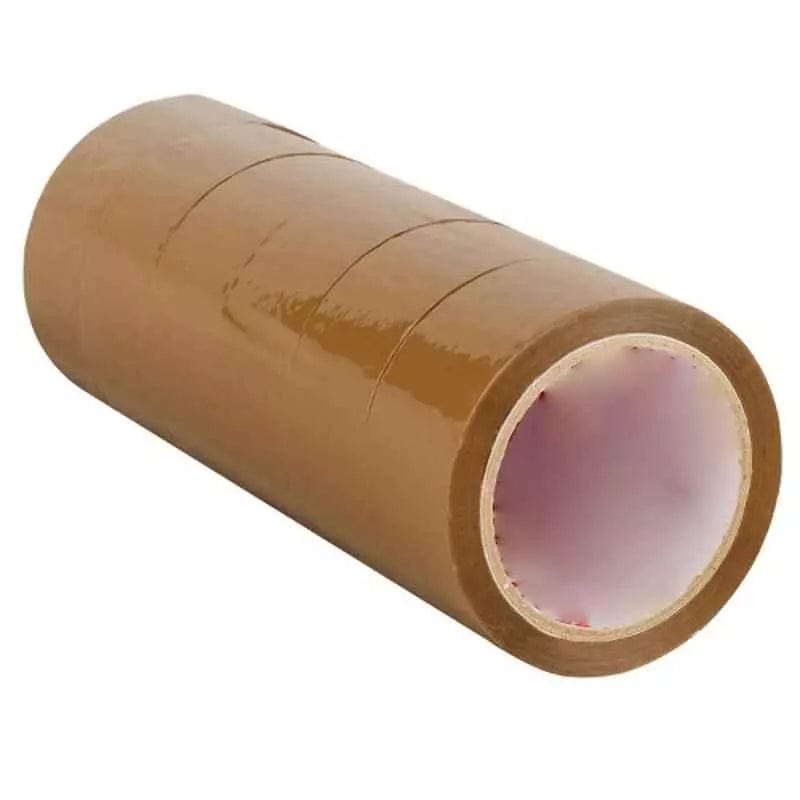Shree Ganesh enterprises 2 Inch 35 meter Brown (Pack of 6 tapes) Adhesive tapes for wholesale I Cello Tape for industry & Craft use