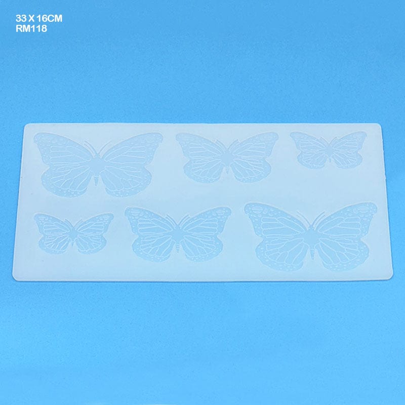 MG Traders Mould Rm118 Silicon Mold 3D Butterfly 33 X 16Cm