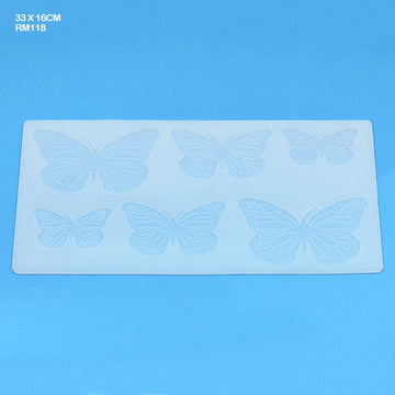 Silicon Mold 3D Butterfly 33 X 16Cm    Code  Rm118