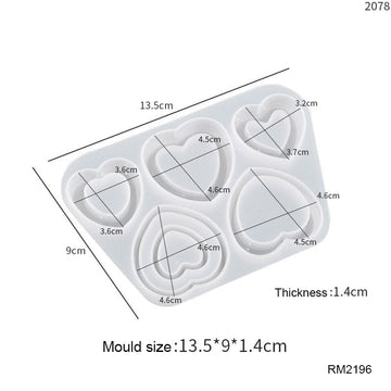 MG Traders Mould Rm2196 Silicon Mould (13.5X9Cm)