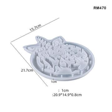 MG Traders Mould Rm470 Silicon Mould (21.7 X 15.7 X 1Cm)