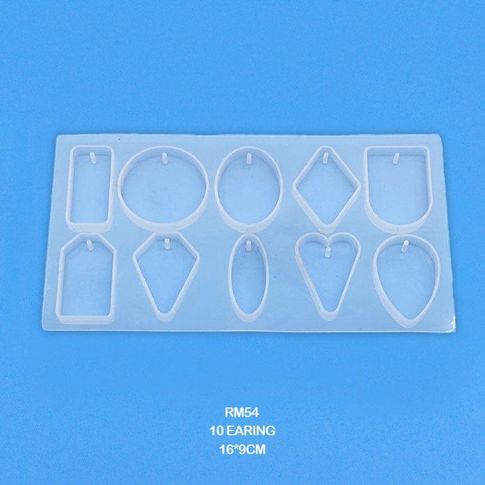 Silicone Mould 10 Earring 16*9Cm      Code  Rm54