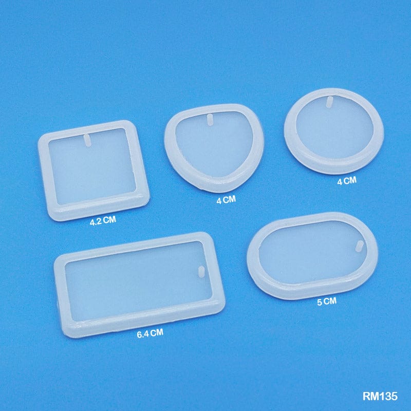 MG Traders 1 Resin Art & Supplies Rm135 Silicone Mold 5Pc Set