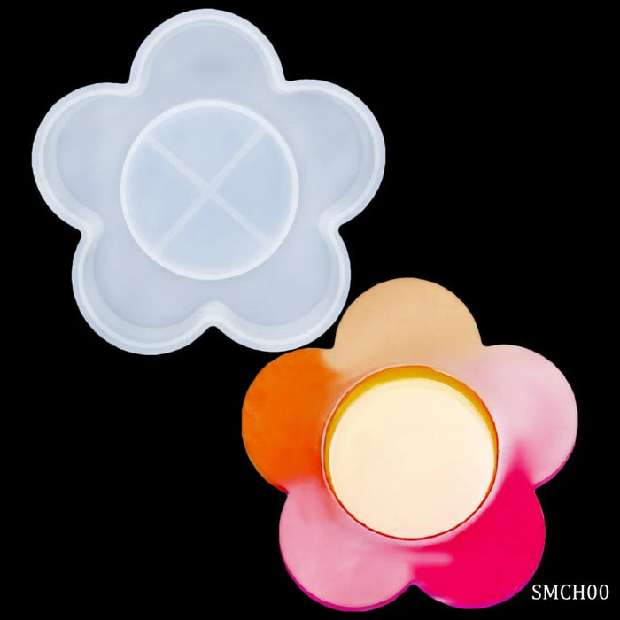 Silicone Mould Candle Holder Petal Flower