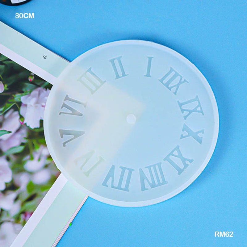 MG Traders Clock Making Material Rm62 Silicone Mold Clock 30Cm