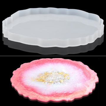 Silicone Mould Agate Plate Design 8 Inch