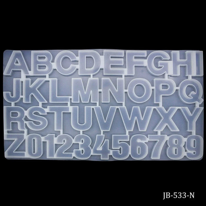 Silicone Mould AToZ And 0To9 36.50X19.5CM JB-533-N