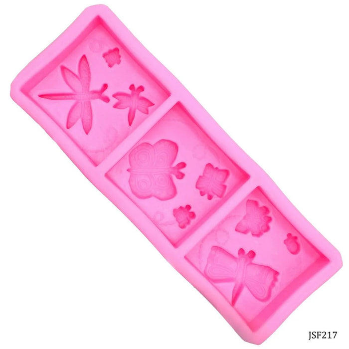 Silicone Mould Block Insects JSF217, Silicone mould for resin, cakes, soaps and candles