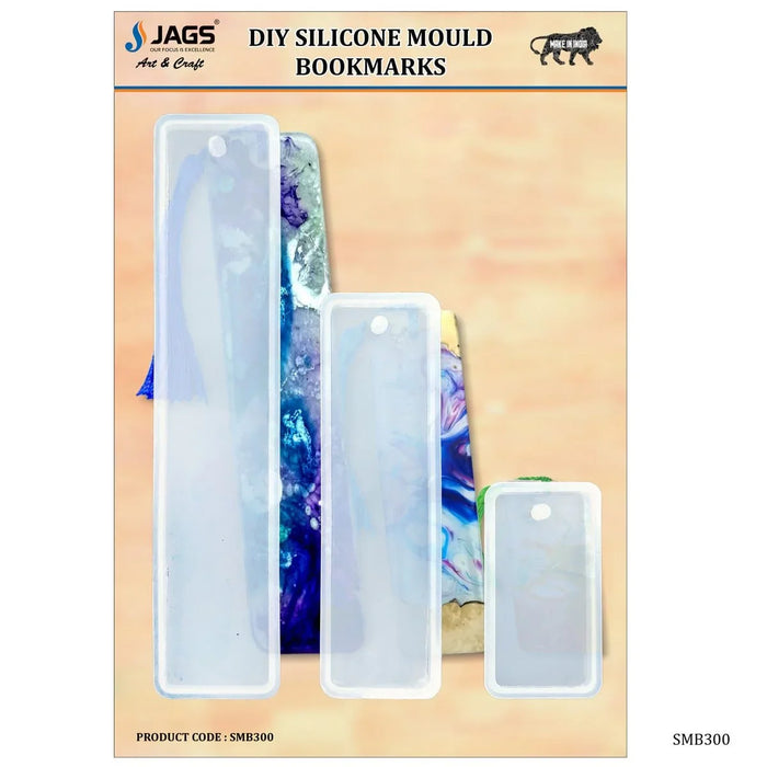 Silicone Mould Bookmark Set – 2, 4, & 6 Inch (3-Piece) | Durable & Flexible for Resin Crafting