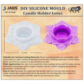 jags-mumbai Mould Silicone Mould Candle Holder Lotus OP SMCH02