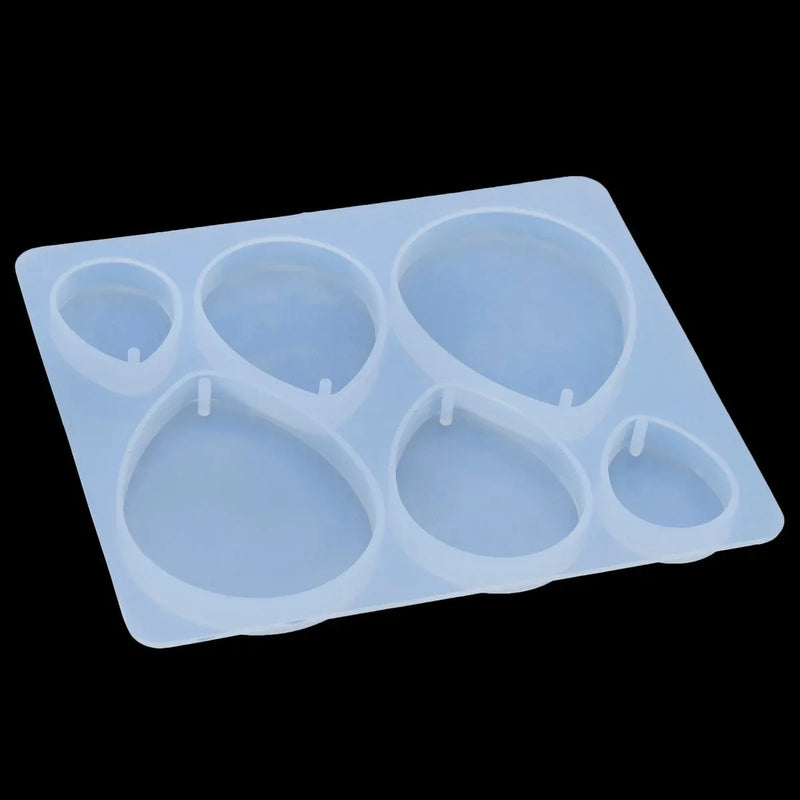 jags-mumbai Mould Silicone Mould Diy Jewelry Locket Pendant Drop Shape SMDJ02