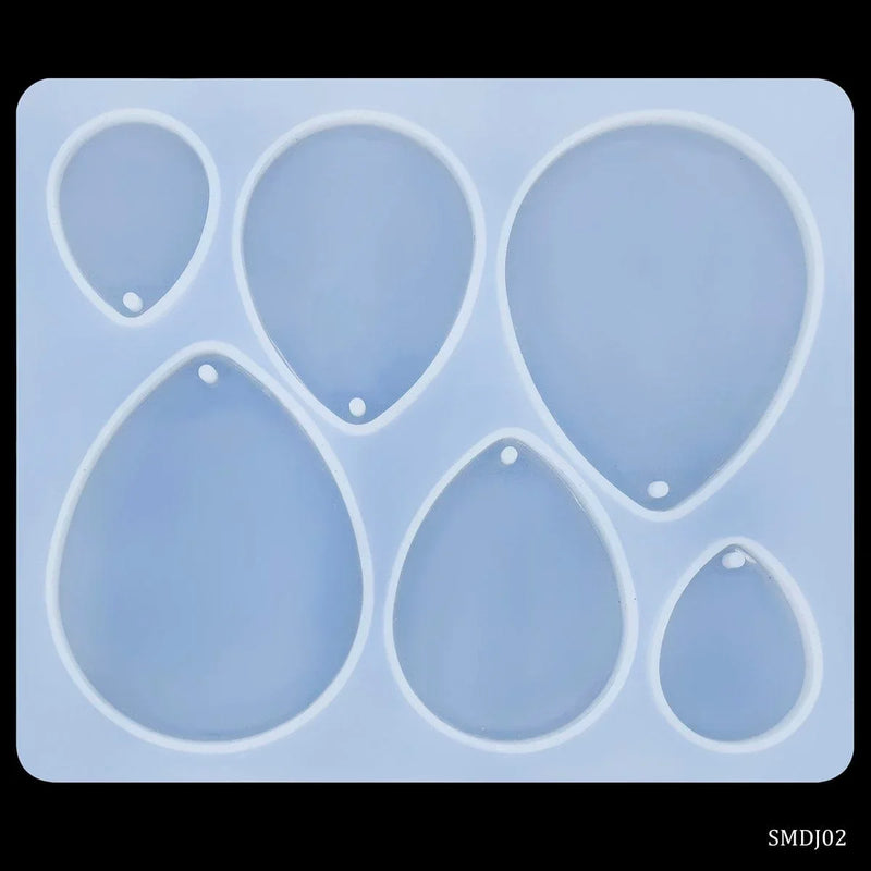 jags-mumbai Mould Silicone Mould Diy Jewelry Locket Pendant Drop Shape SMDJ02
