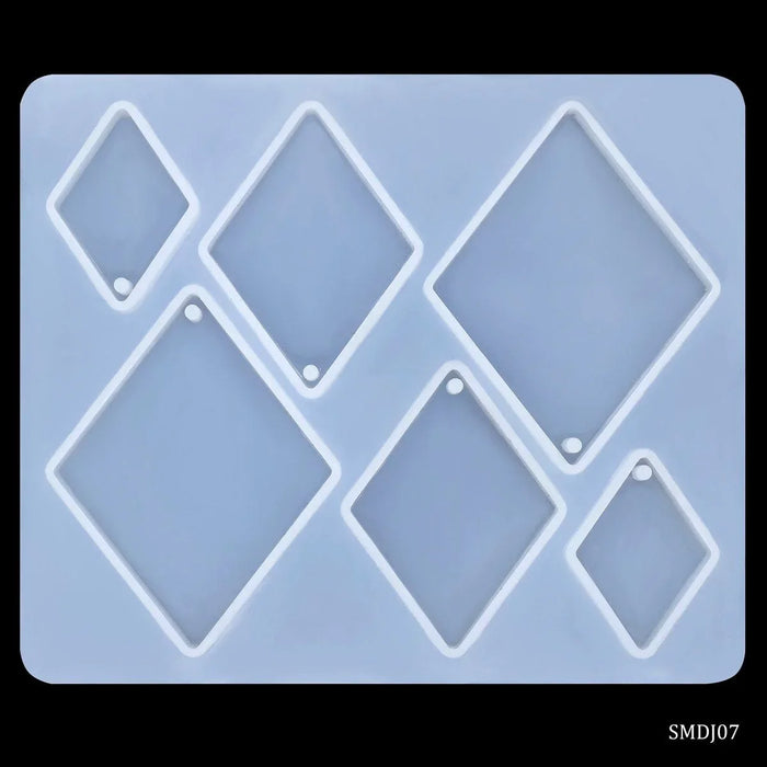 Silicone Mould Diy Jewelry Locket Pendant Rhombus SMDJ07