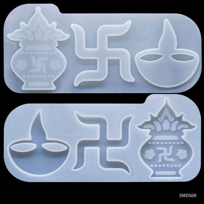 Silicone Mould Diya Swastik Kalash SMDS00