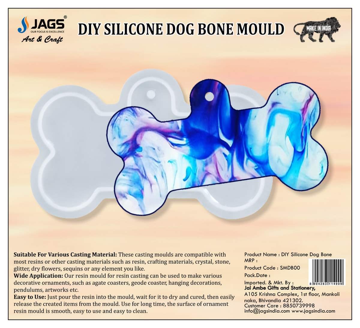 jags-mumbai Mould Silicone Mould Dog Bone