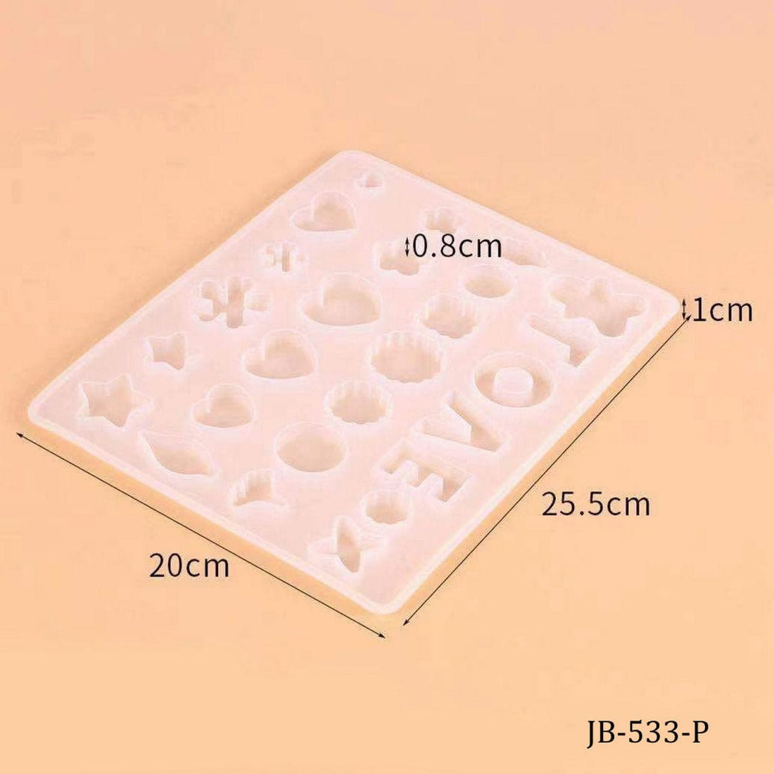 jags-mumbai Mould Silicone Mould Flower With Love JB-533-P