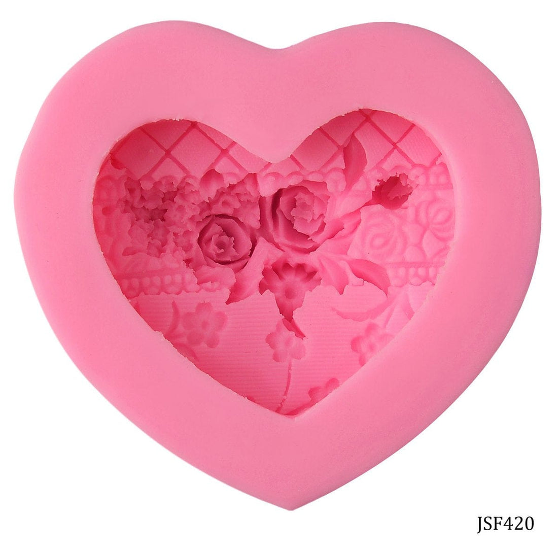 jags-mumbai Mould Silicone Mould Heart Pattern JSF420