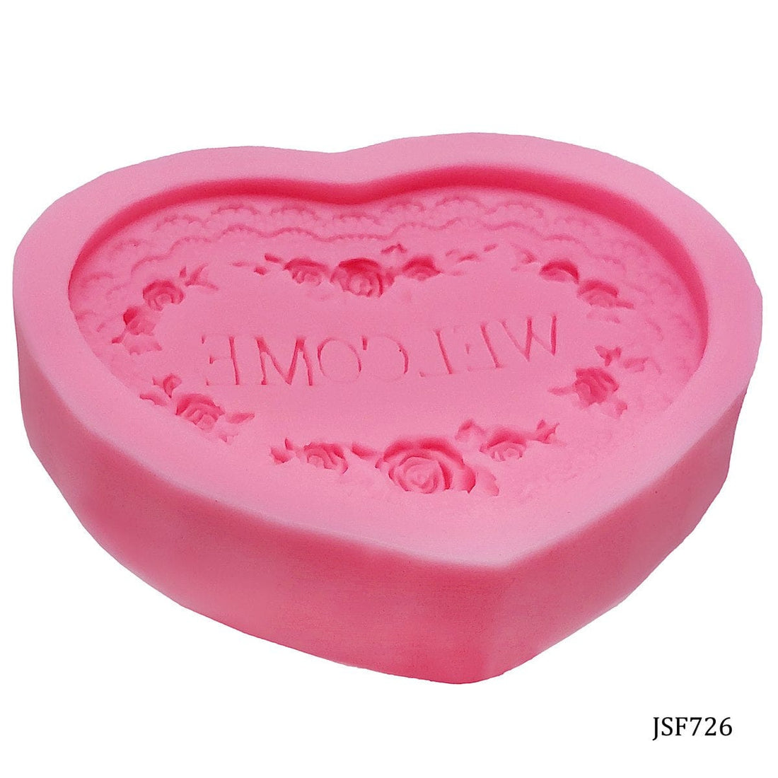 jags-mumbai Mould Silicone Mould Heart Rose Welcome JSF726