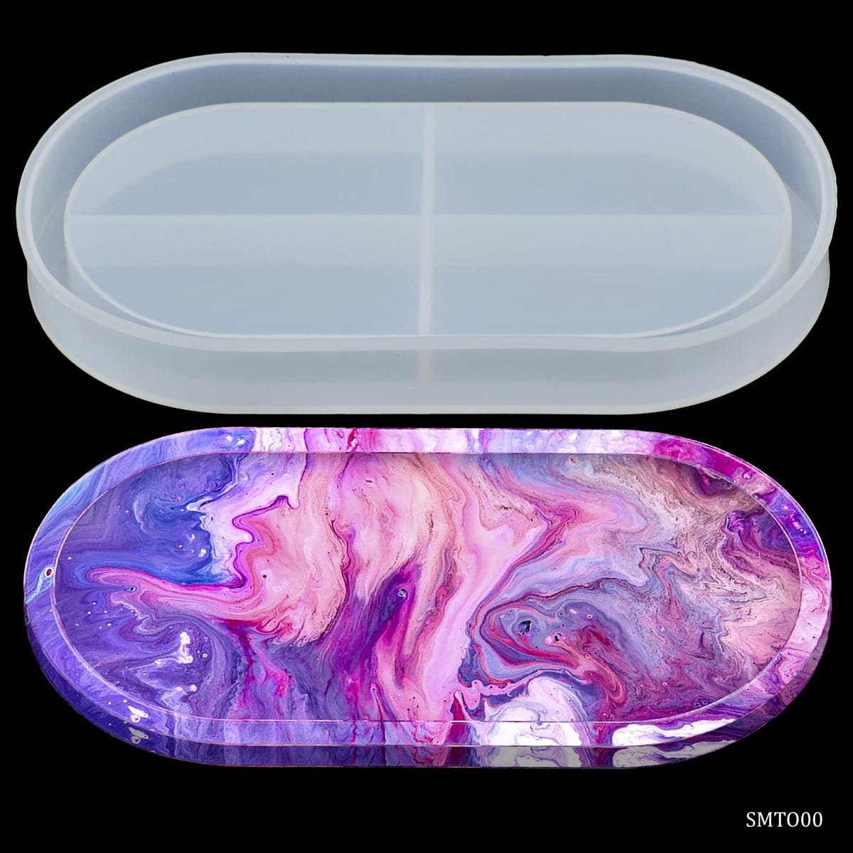 jags-mumbai Mould Silicone Mould Tray Oval 4 X 7.5 Inch SMTO00