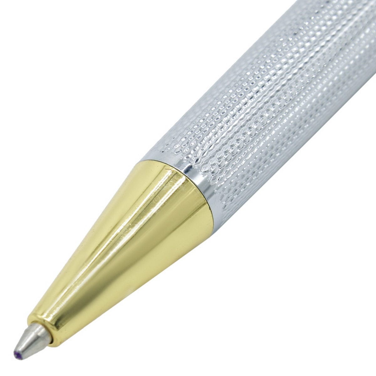 jags-mumbai Ball Pens Silver Ball Pen With Gold Clip