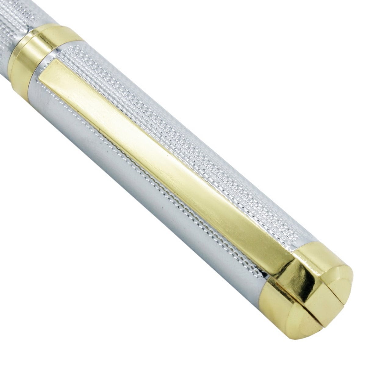 jags-mumbai Ball Pens Silver Ball Pen With Gold Clip