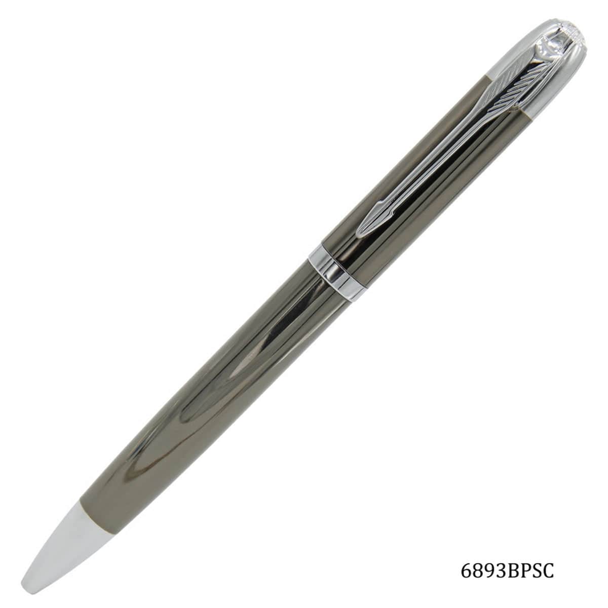 jags-mumbai Ball Pens Silver Clip Ball Pen Black Gun Mate