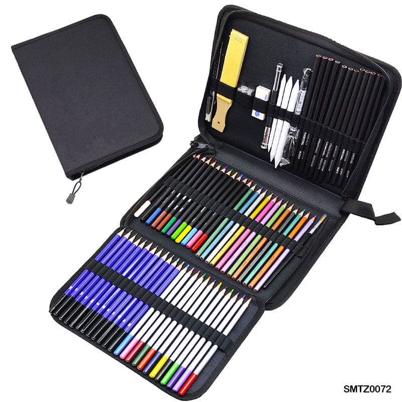 MG Traders Sketching Material Smtz0072 Sketch N Draw Art Set 72Pc