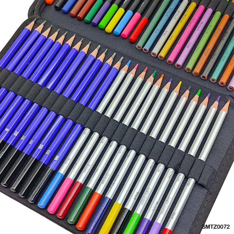 MG Traders Sketching Material Smtz0072 Sketch N Draw Art Set 72Pc